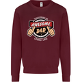 This Is What an Awesome Dad Father's Day Mens Sweatshirt Jumper Maroon