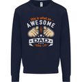 This Is What an Awesome Dad Father's Day Mens Sweatshirt Jumper Navy Blue
