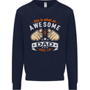 This Is What an Awesome Dad Father's Day Mens Sweatshirt Jumper Navy Blue