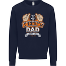 This Is What an Awesome Dad Father's Day Mens Sweatshirt Jumper Navy Blue