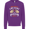This Is What an Awesome Dad Father's Day Mens Sweatshirt Jumper Purple