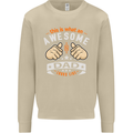 This Is What an Awesome Dad Father's Day Mens Sweatshirt Jumper Sand