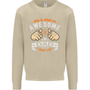 This Is What an Awesome Dad Father's Day Mens Sweatshirt Jumper Sand