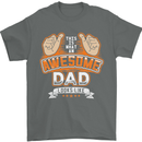 This Is What an Awesome Dad Father's Day Mens T-Shirt Cotton Gildan Charcoal