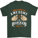 This Is What an Awesome Dad Father's Day Mens T-Shirt Cotton Gildan Forest Green