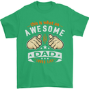 This Is What an Awesome Dad Father's Day Mens T-Shirt Cotton Gildan Irish Green