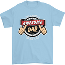This Is What an Awesome Dad Father's Day Mens T-Shirt Cotton Gildan Light Blue