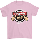 This Is What an Awesome Dad Father's Day Mens T-Shirt Cotton Gildan Light Pink