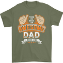 This Is What an Awesome Dad Father's Day Mens T-Shirt Cotton Gildan Military Green