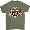 This Is What an Awesome Dad Father's Day Mens T-Shirt Cotton Gildan Military Green