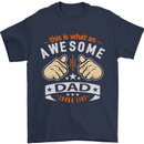 This Is What an Awesome Dad Father's Day Mens T-Shirt Cotton Gildan Navy Blue
