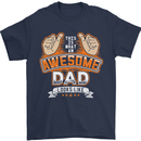 This Is What an Awesome Dad Father's Day Mens T-Shirt Cotton Gildan Navy Blue