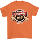 This Is What an Awesome Dad Father's Day Mens T-Shirt Cotton Gildan Orange