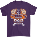 This Is What an Awesome Dad Father's Day Mens T-Shirt Cotton Gildan Purple