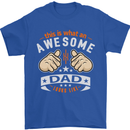 This Is What an Awesome Dad Father's Day Mens T-Shirt Cotton Gildan Royal Blue