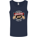 This Is What an Awesome Dad Father's Day Mens Vest Tank Top Navy Blue