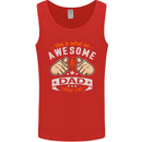 This Is What an Awesome Dad Father's Day Mens Vest Tank Top Red