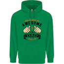 This Is What an Awesome Dad Mens 80% Cotton Hoodie Irish Green