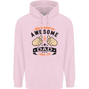 This Is What an Awesome Dad Mens 80% Cotton Hoodie Light Pink