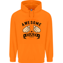This Is What an Awesome Dad Mens 80% Cotton Hoodie Orange