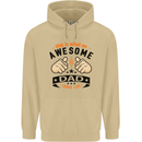 This Is What an Awesome Dad Mens 80% Cotton Hoodie Sand