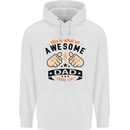 This Is What an Awesome Dad Mens 80% Cotton Hoodie White