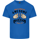 This Is What an Awesome Dad Mens Cotton T-Shirt Tee Top Royal Blue