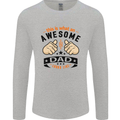 This Is What an Awesome Dad Mens Long Sleeve T-Shirt Sports Grey