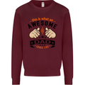 This Is What an Awesome Dad Mens Sweatshirt Jumper Maroon