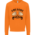 This Is What an Awesome Dad Mens Sweatshirt Jumper Orange