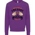 This Is What an Awesome Dad Mens Sweatshirt Jumper Purple