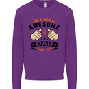 This Is What an Awesome Dad Mens Sweatshirt Jumper Purple