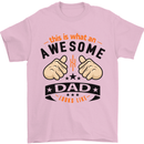 This Is What an Awesome Dad Mens T-Shirt Cotton Gildan Light Pink