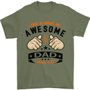 This Is What an Awesome Dad Mens T-Shirt Cotton Gildan Military Green