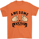 This Is What an Awesome Dad Mens T-Shirt Cotton Gildan Orange