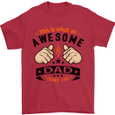 This Is What an Awesome Dad Mens T-Shirt Cotton Gildan Red