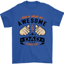 This Is What an Awesome Dad Mens T-Shirt Cotton Gildan Royal Blue