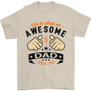 This Is What an Awesome Dad Mens T-Shirt Cotton Gildan Sand