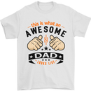 This Is What an Awesome Dad Mens T-Shirt Cotton Gildan White