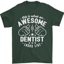 This Is What an Awesome Dentist Looks Like Mens T-Shirt Cotton Gildan Forest Green