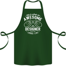 This Is What an Awesome Designer Looks Like Cotton Apron 100% Organic Forest Green
