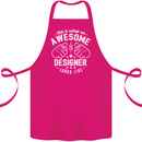 This Is What an Awesome Designer Looks Like Cotton Apron 100% Organic Pink
