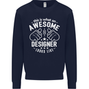 This Is What an Awesome Designer Looks Like Mens Sweatshirt Jumper Navy Blue
