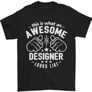 This Is What an Awesome Designer Looks Like Mens T-Shirt Cotton Gildan Black