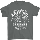 This Is What an Awesome Designer Looks Like Mens T-Shirt Cotton Gildan Charcoal