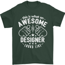 This Is What an Awesome Designer Looks Like Mens T-Shirt Cotton Gildan Forest Green