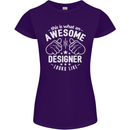 This Is What an Awesome Designer Looks Like Womens Petite Cut T-Shirt Purple