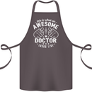 This Is What an Awesome Doctor Looks Like Cotton Apron 100% Organic Dark Grey