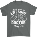 This Is What an Awesome Doctor Looks Like Mens T-Shirt Cotton Gildan Charcoal