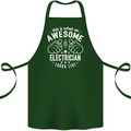 This Is What an Awesome Electrician Looks Like Cotton Apron 100% Organic Forest Green